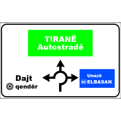 Sinjali në figurë tregon një pjesë rruge që ka mbikalim.