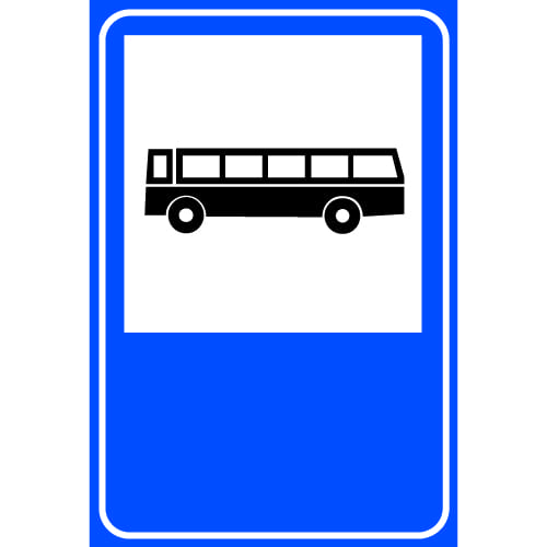 Sinjali në figurë tregon një stacion të shërbimit dhe riparimit të autobusëve.