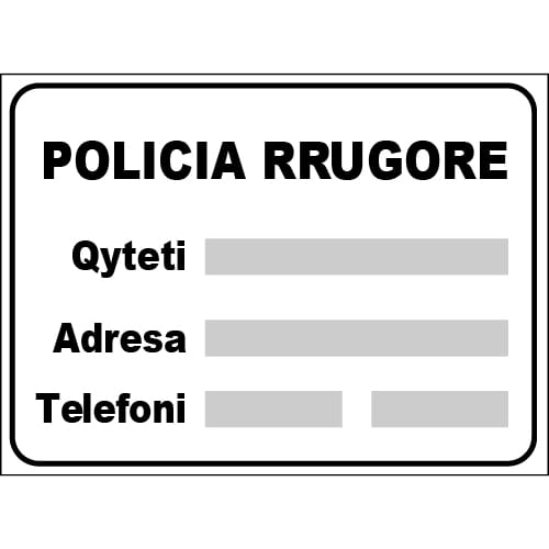 Sinjali në figurë tregon një postbllok të policisë.
