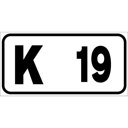 Sinjali në figurë tregon rrugë komune me nr. 19.