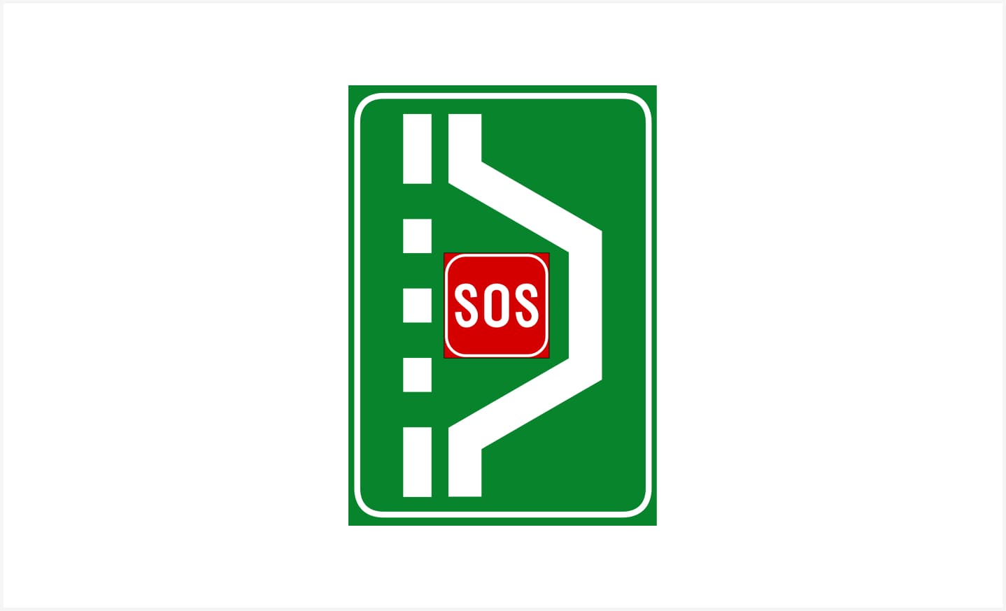 Sinjali në figurë tregon se në afërsi gjendet një shesh (xhep) në autostradë, ku lejohet të qëndrojmë.