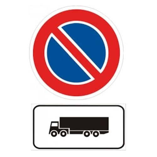 Sinjali i treguar në figurë ndalon pushimin e gjysmërimorkiatorëve.